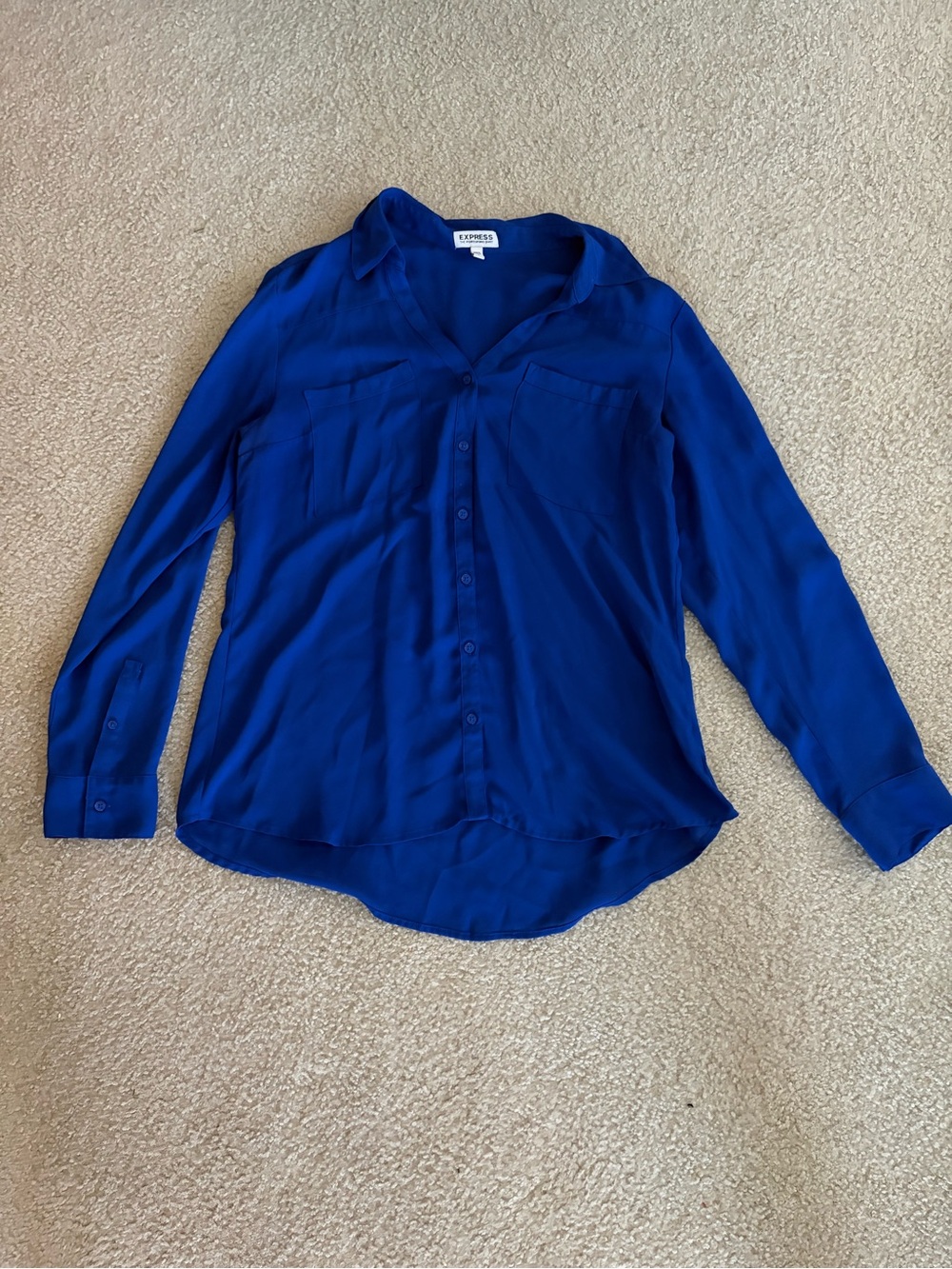 Express Portofino Shirt in Royal Blue